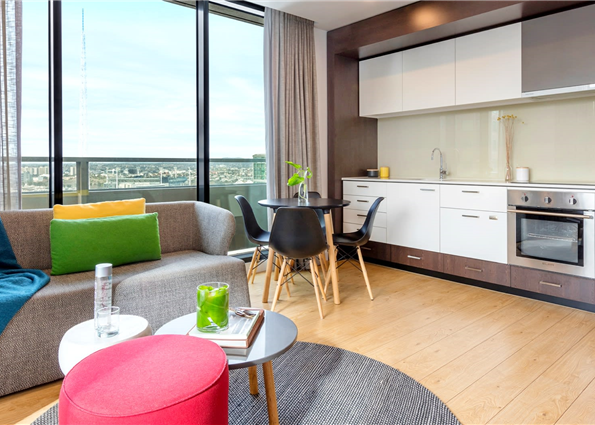 Kitchen and Living Room
